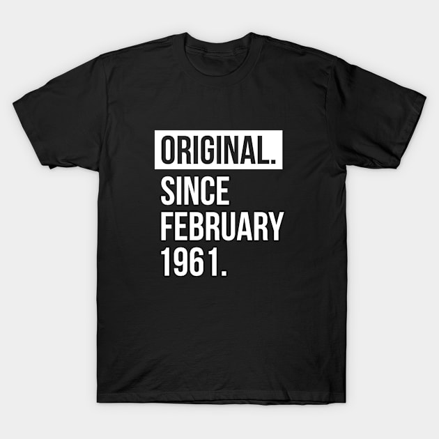 Original since February 1961 T-Shirt by hoopoe